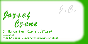 jozsef czene business card